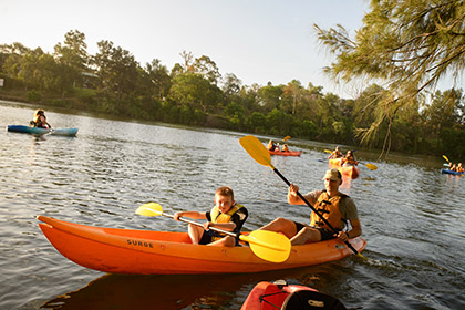 Kayaking on the Nepean River