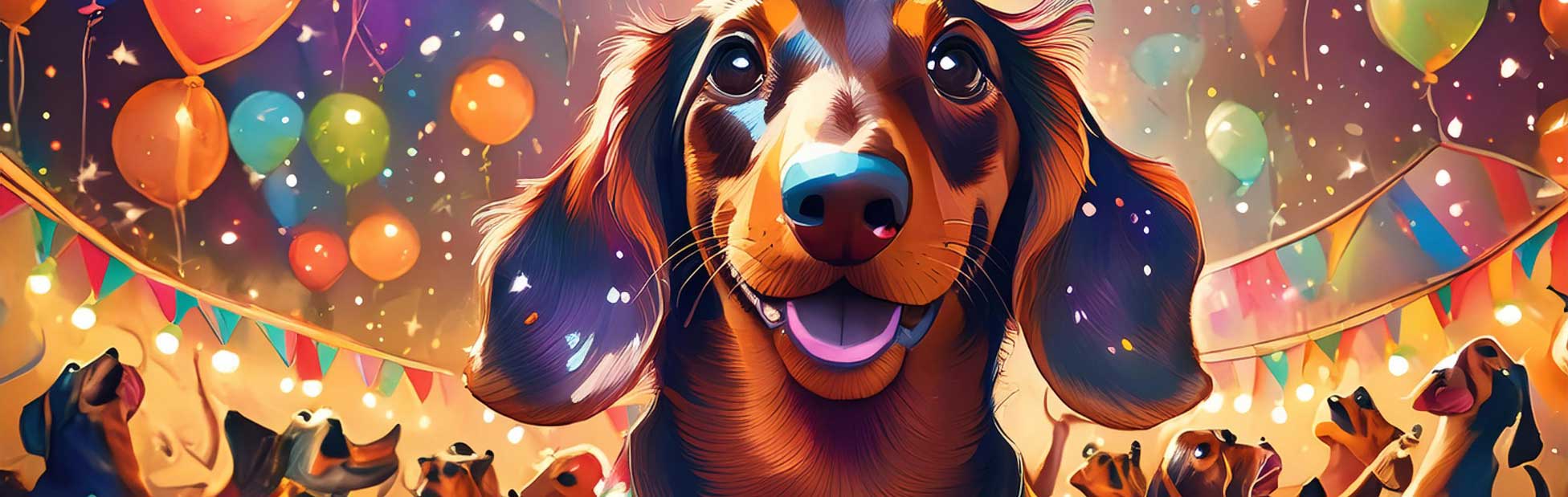 dog at festival