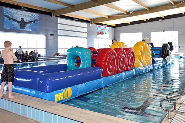 Image of inflatables in a pool