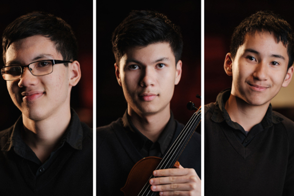 Three brothers headshots
