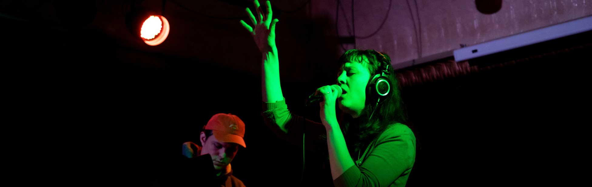 performers on stage