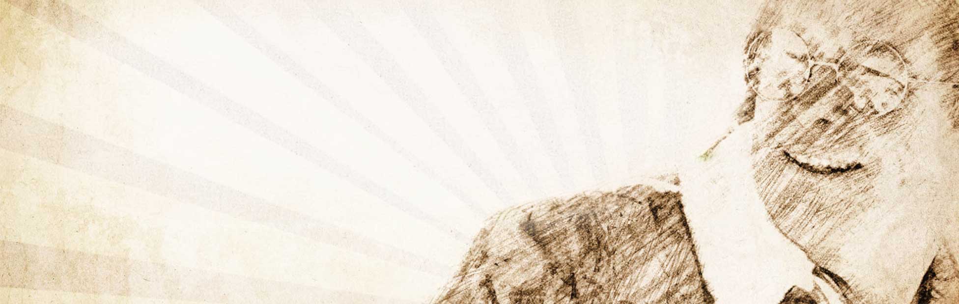 sketch of John Denver