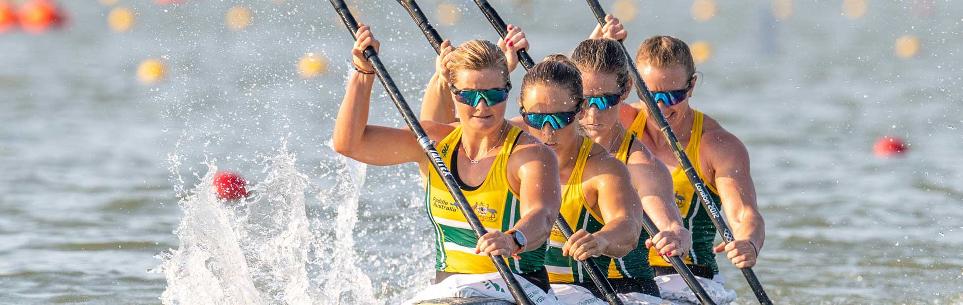 Several boats on water at Sydney International Regatta Centre