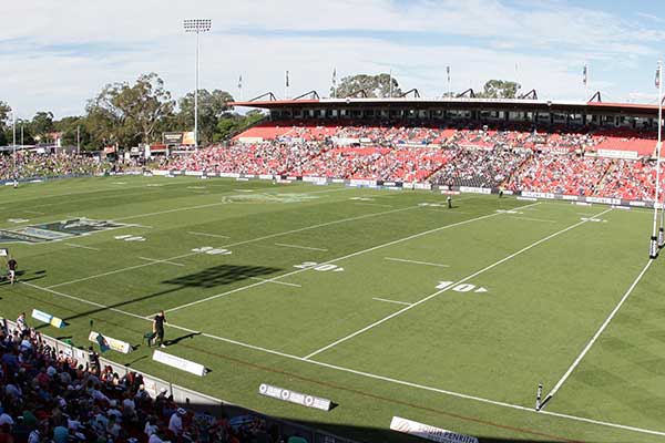 Panthers Stadium on a sunny day