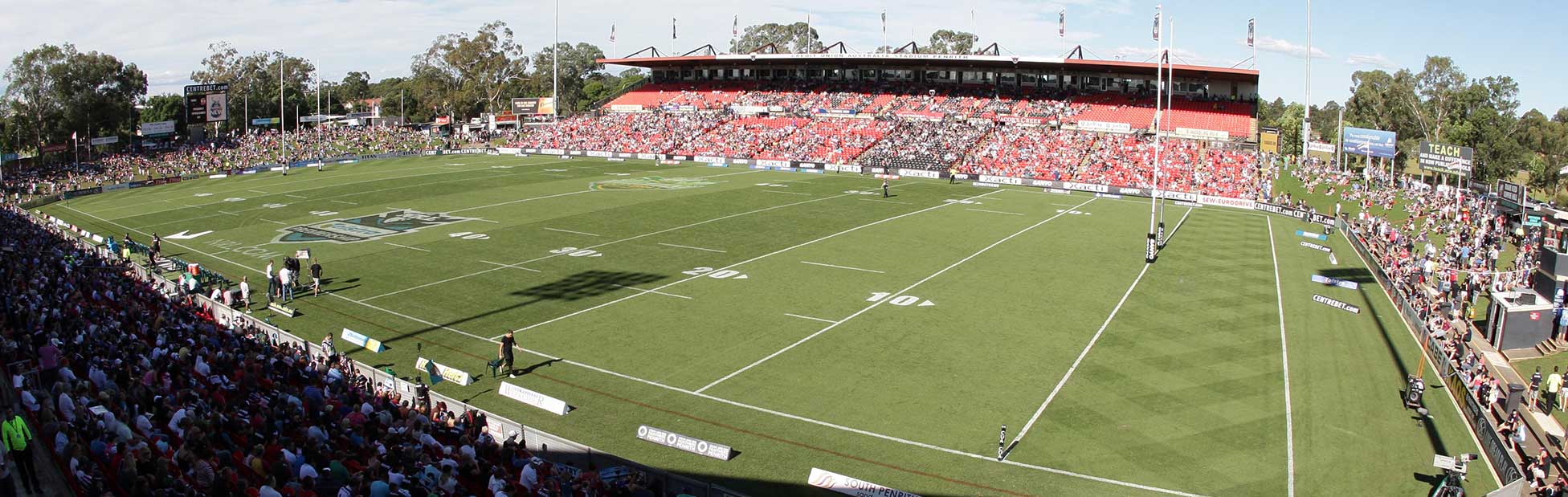 Panthers Stadium on a sunny day