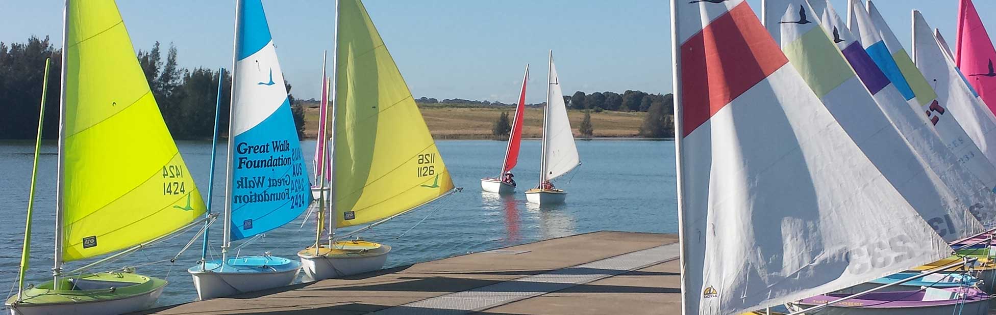 Image of sail boats on the lake