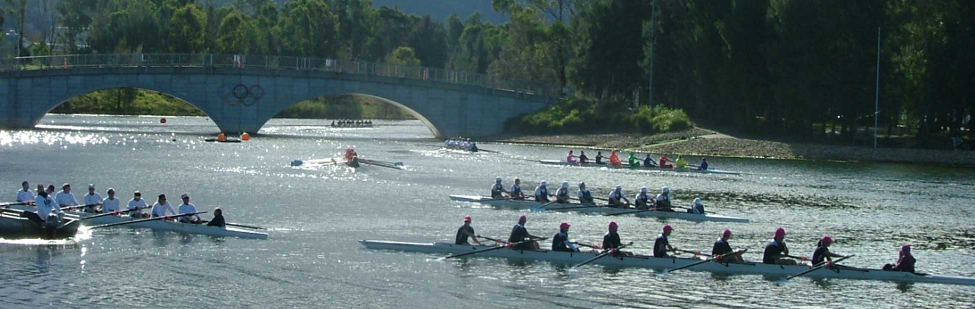 Rowers on the water at SIRC