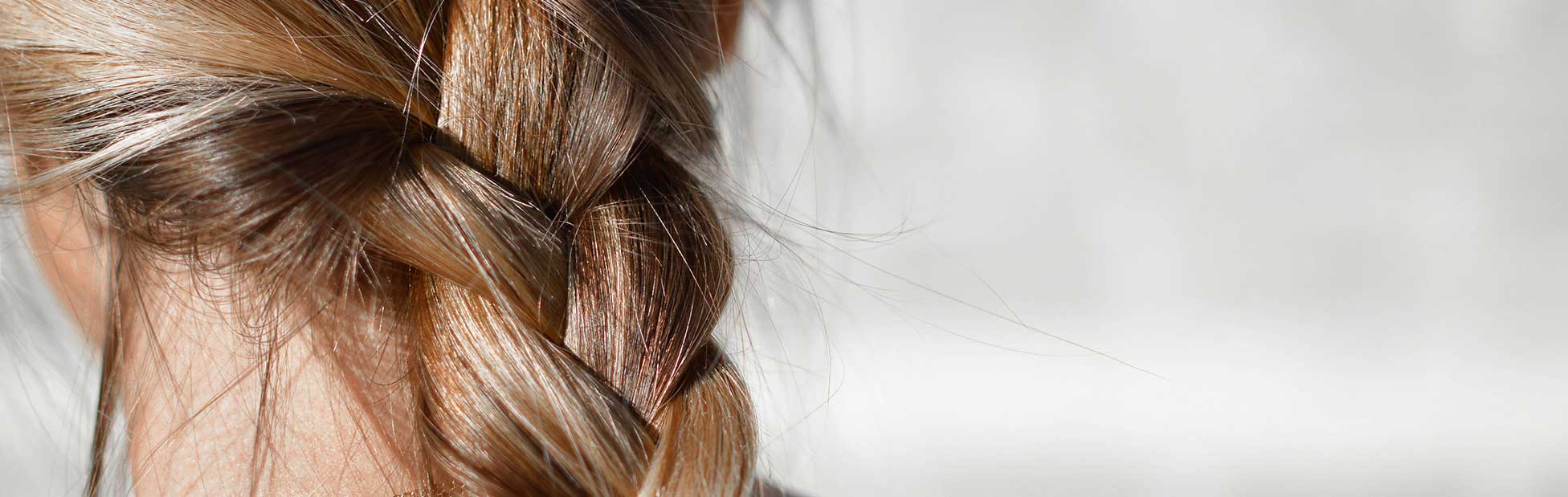 A picture of a braid up close