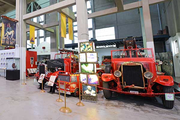 Trucks at Museum of Fire