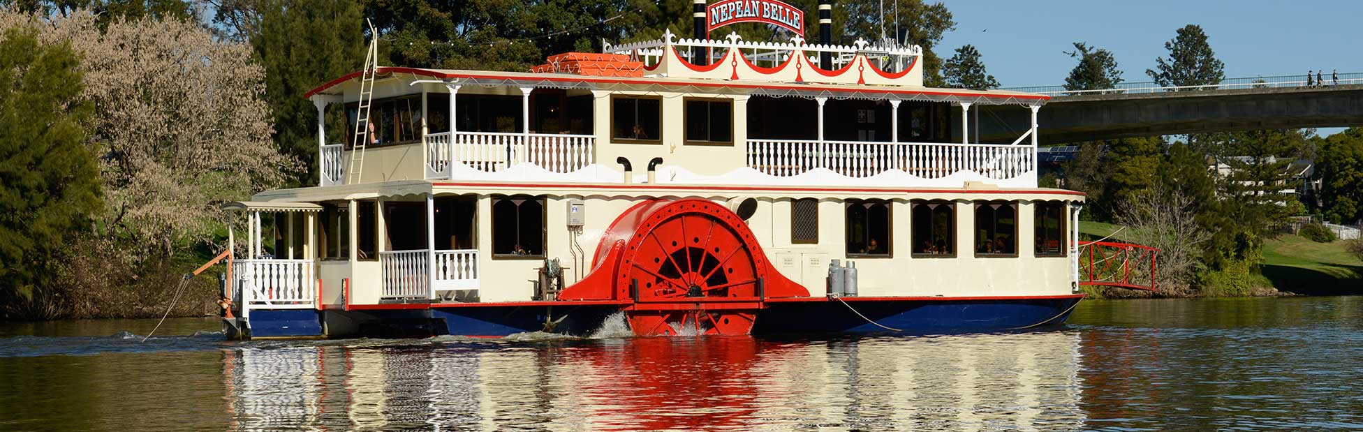 Nepean Belle Paddlewheeler on the water
