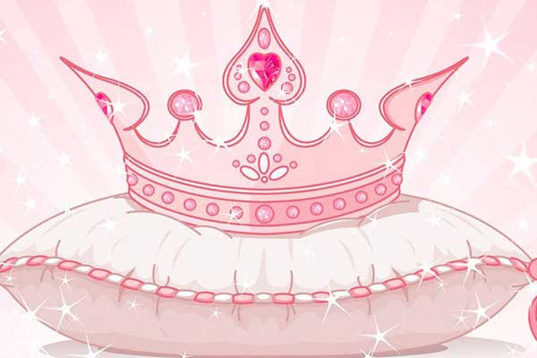 Cartoon Image of a pink Tiara