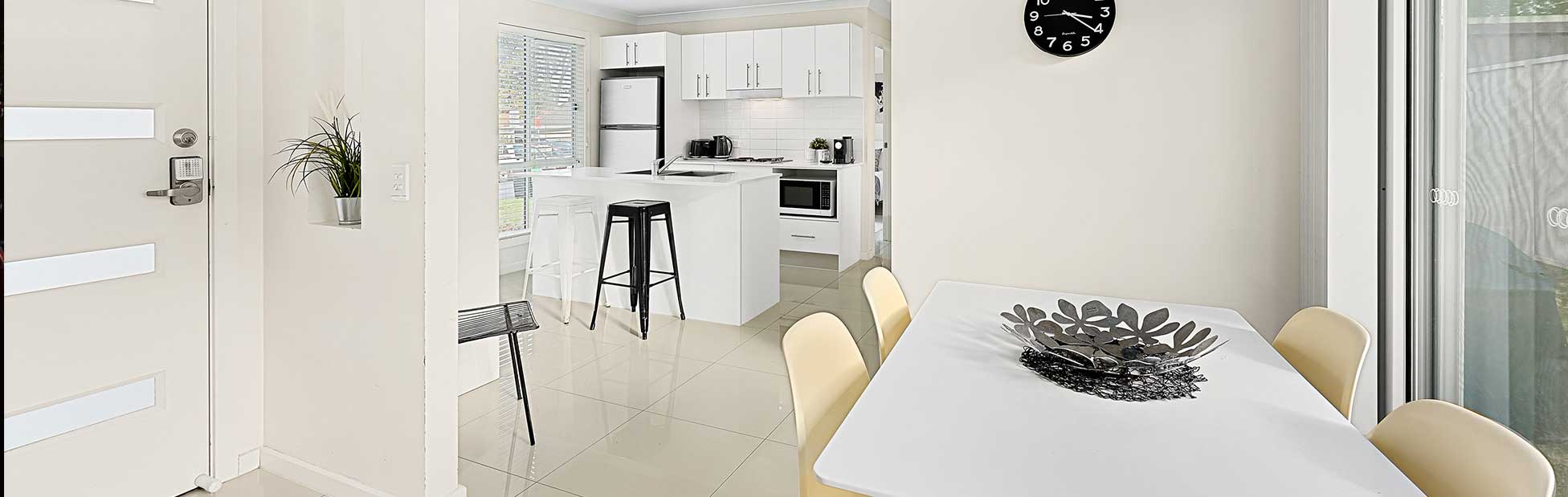 Image of a white kitchen