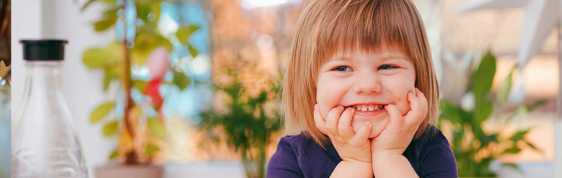 Young girl smiling