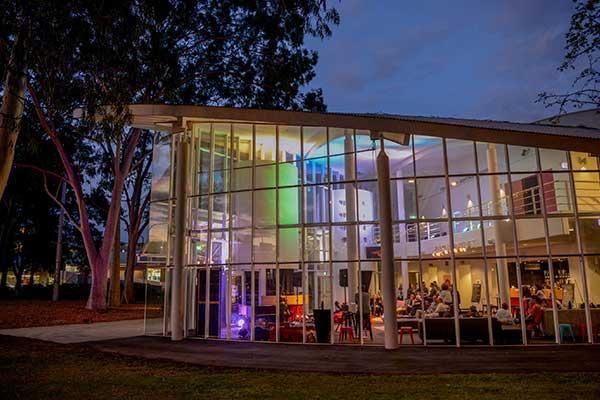 The Joan at night