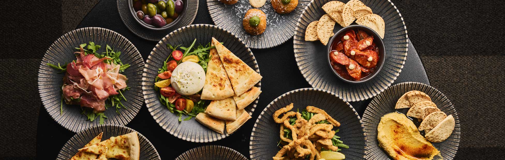 food spread at Alexanders