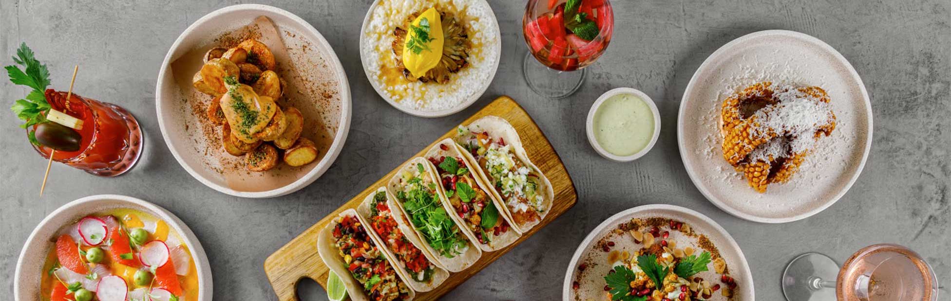 Meals on table