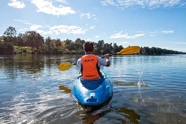 Kayak from behind thumb