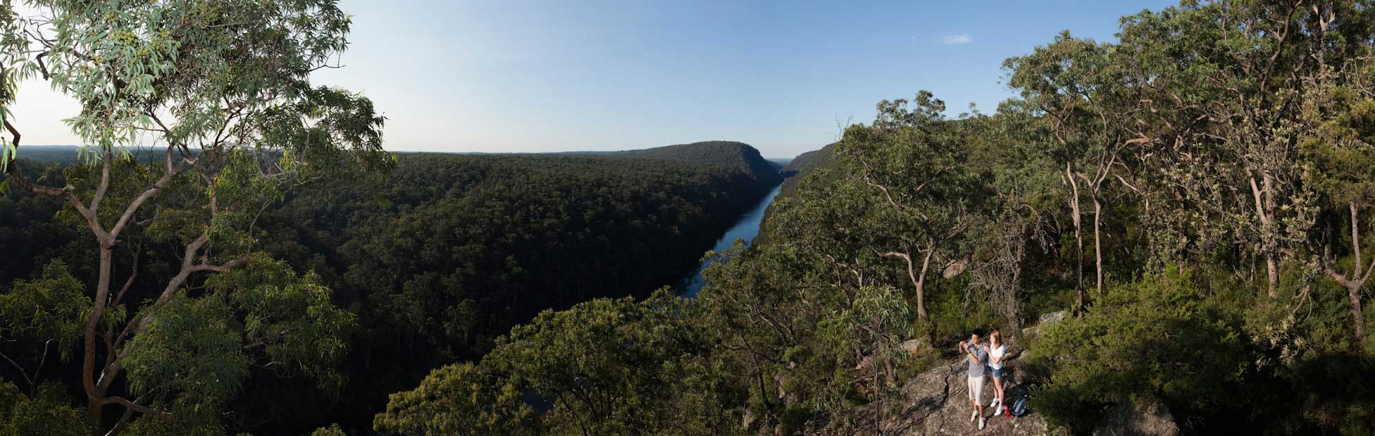 A view of the mountains and Nepean River